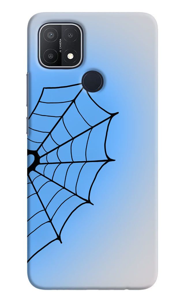 Blue Web Oppo A15/A15s Hard Case Back Cover by Casekaro