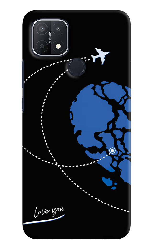 Love Orbit Oppo A15/A15s Hard Case Back Cover by Casekaro