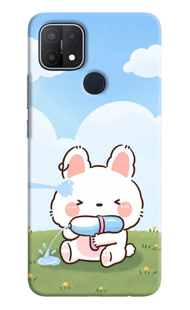 Bunny Treat Oppo A15/A15s Hard Case Back Cover by Casekaro