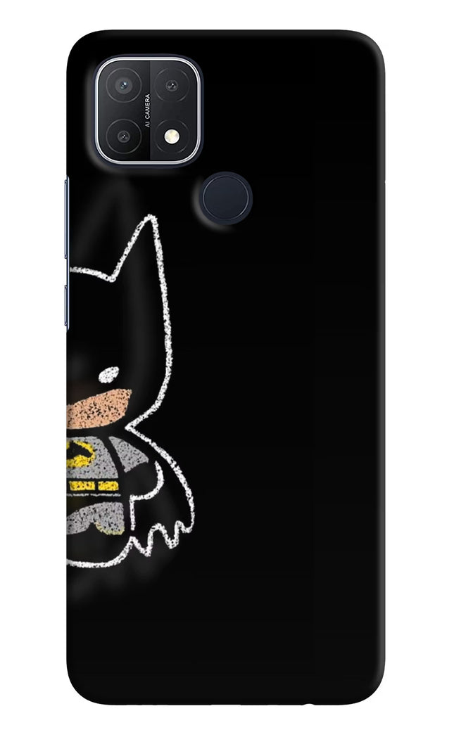 Bat Kitty Oppo A15/A15s Hard Case Back Cover by Casekaro