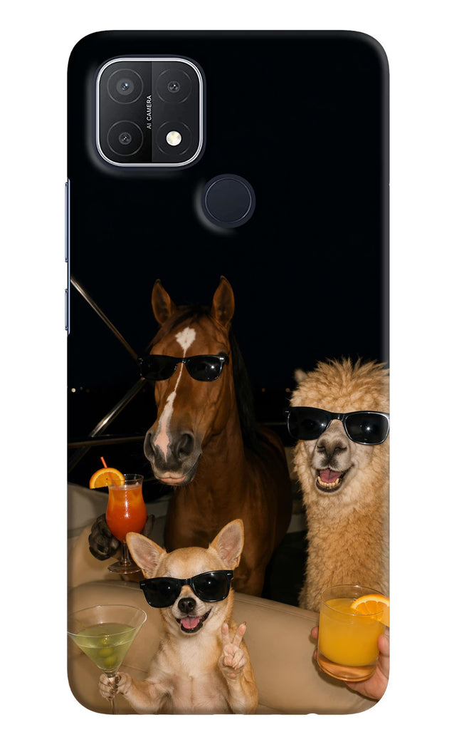 Party Squad Oppo A15/A15s Hard Case Back Cover by Casekaro