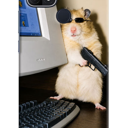 Hacker Hamster Oppo A15/A15s Hard Case Back Cover by Casekaro