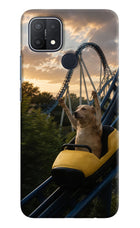 Rollercoaster Dog Oppo A15/A15s Hard Case Back Cover by Casekaro