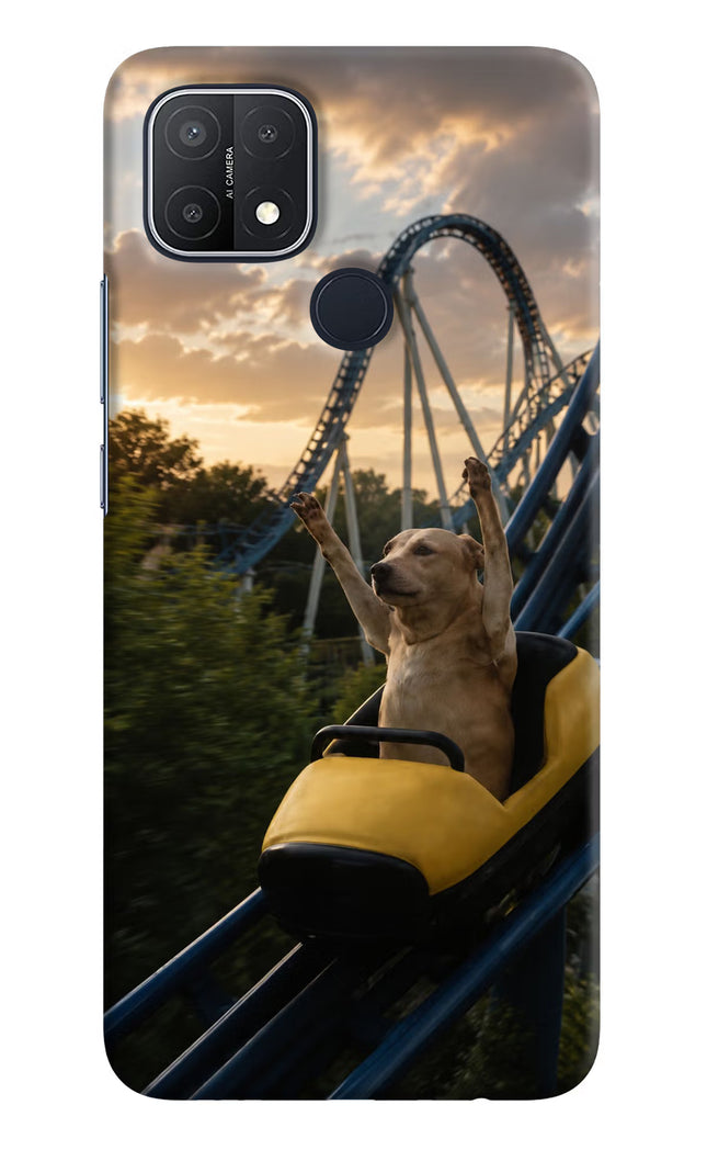 Rollercoaster Dog Oppo A15/A15s Hard Case Back Cover by Casekaro