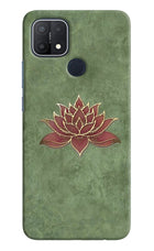 Lotus Grace Oppo A15/A15s Hard Case Back Cover by Casekaro