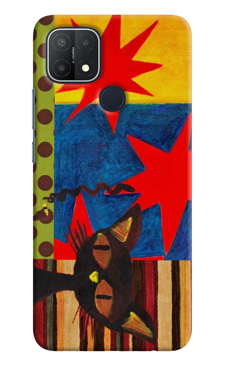 Pop Cat Oppo A15/A15s Back Cover, Hard case
