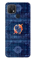 Koi Blue Oppo A15/A15s Hard Case Back Cover by Casekaro