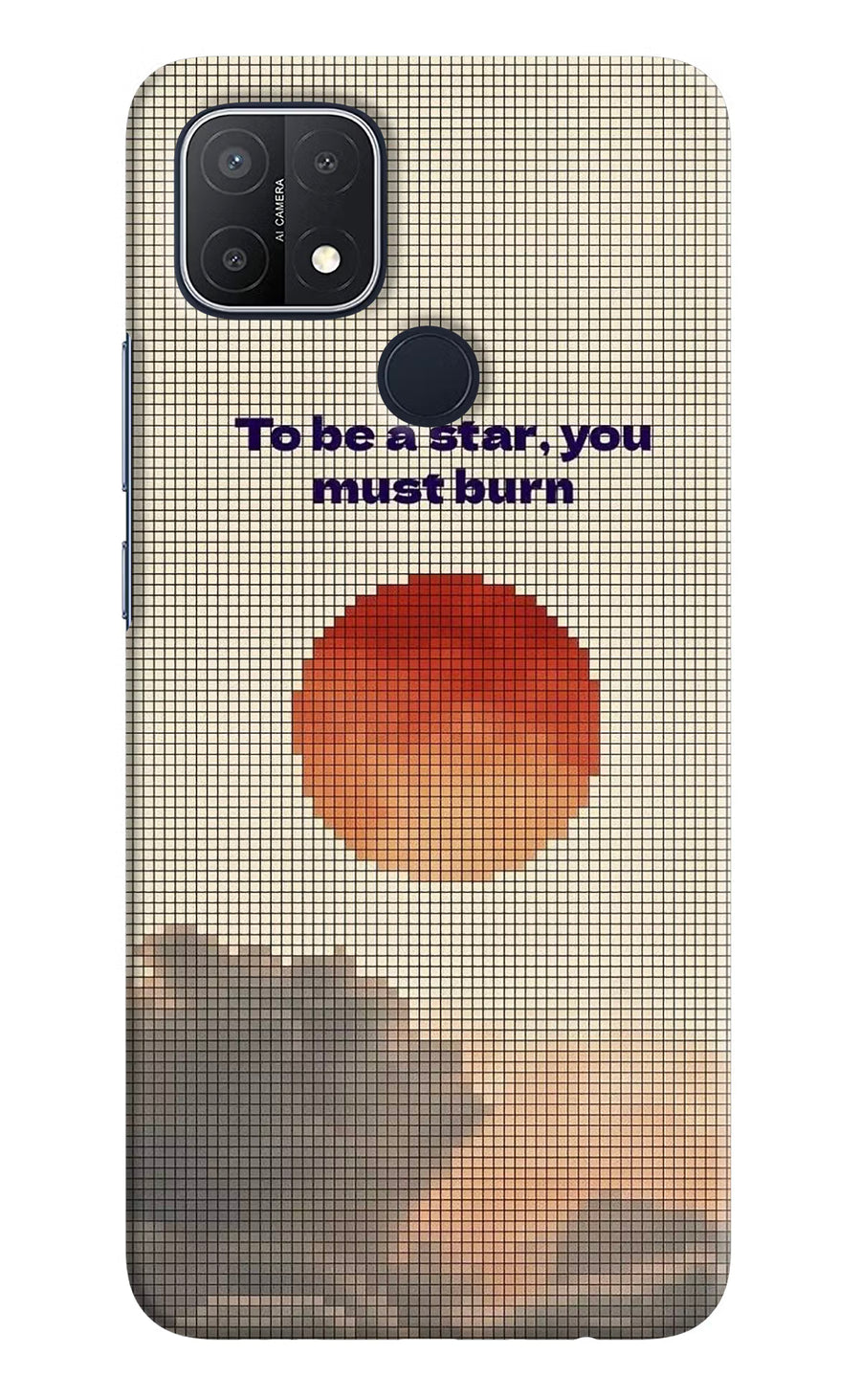 Pixel Sun Oppo A15/A15s Back Cover, Hard case