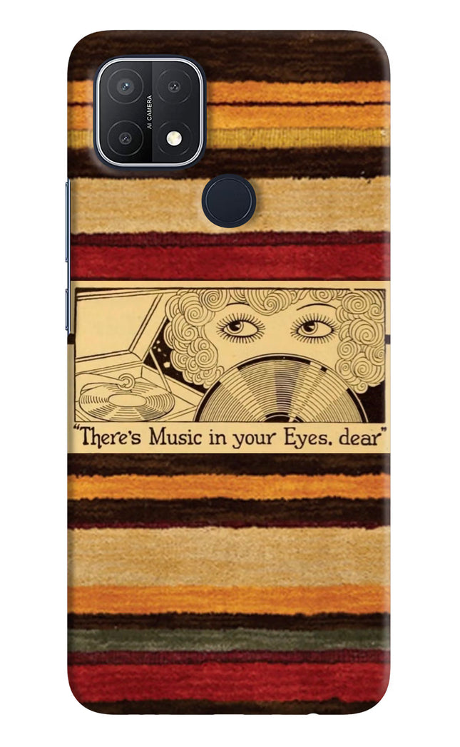Vinyl Stripes Oppo A15/A15s Hard Case Back Cover by Casekaro
