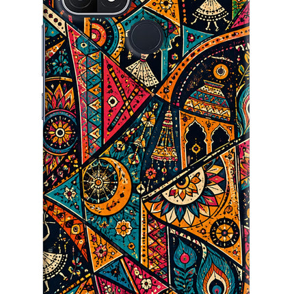 Folk Print Oppo A15/A15s Back Cover
