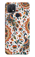 White Mayura Oppo A15/A15s Hard Case Back Cover by Casekaro