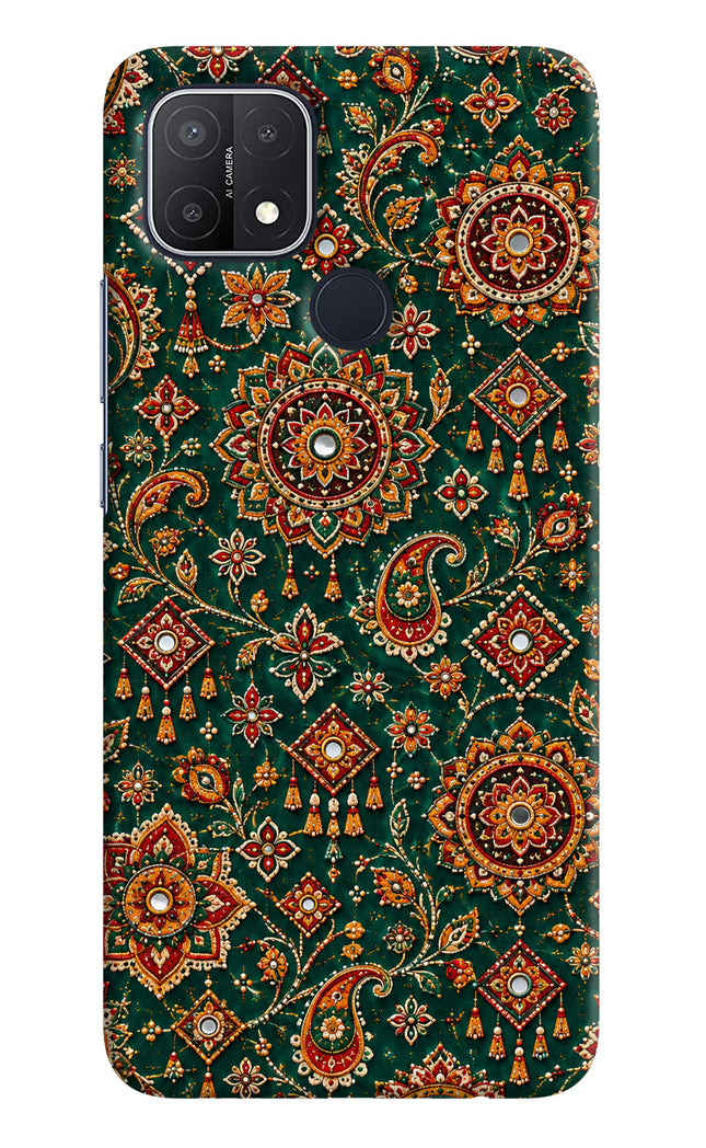 Green Pataka Oppo A15/A15s Hard Case Back Cover by Casekaro