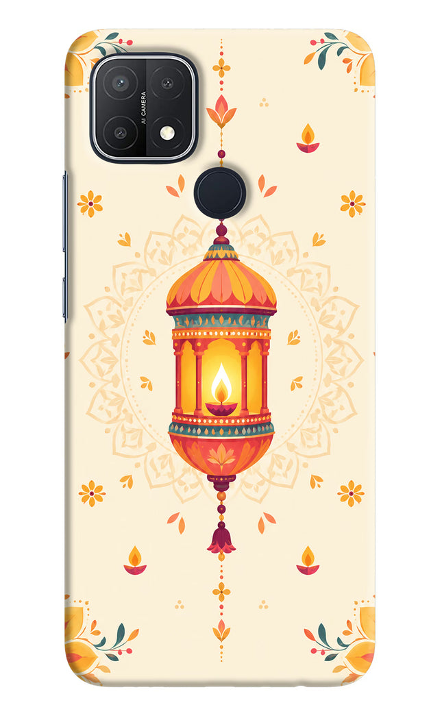 Golden Lantern Oppo A15/A15s Hard Case Back Cover by Casekaro
