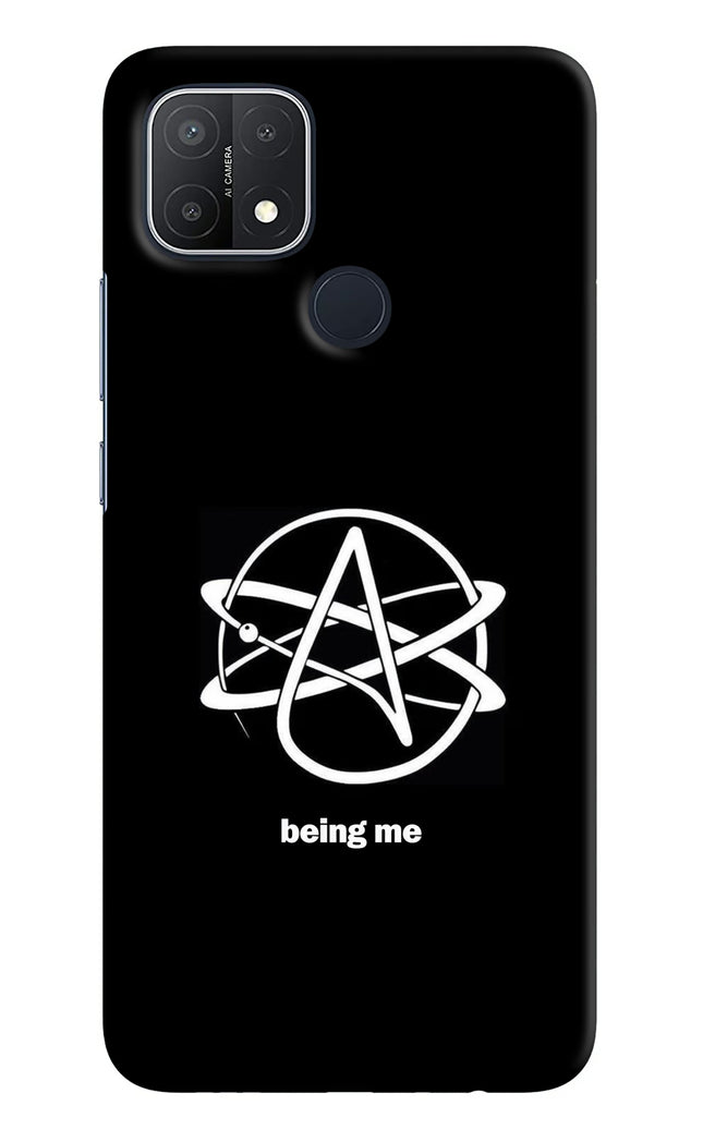 Atheist Symbol Oppo A15/A15s Hard Case Back Cover by Casekaro