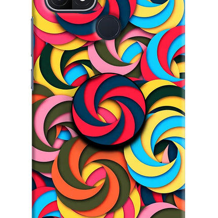 Spiral Pattern Oppo A15/A15s Pop Case by Casekaro