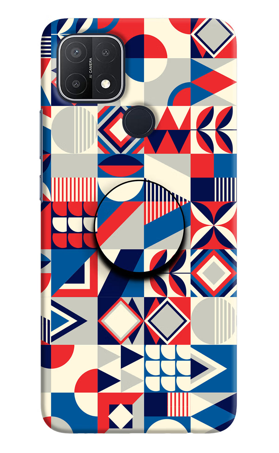 Colorful Pattern Oppo A15/A15s Pop Case, Hard case
