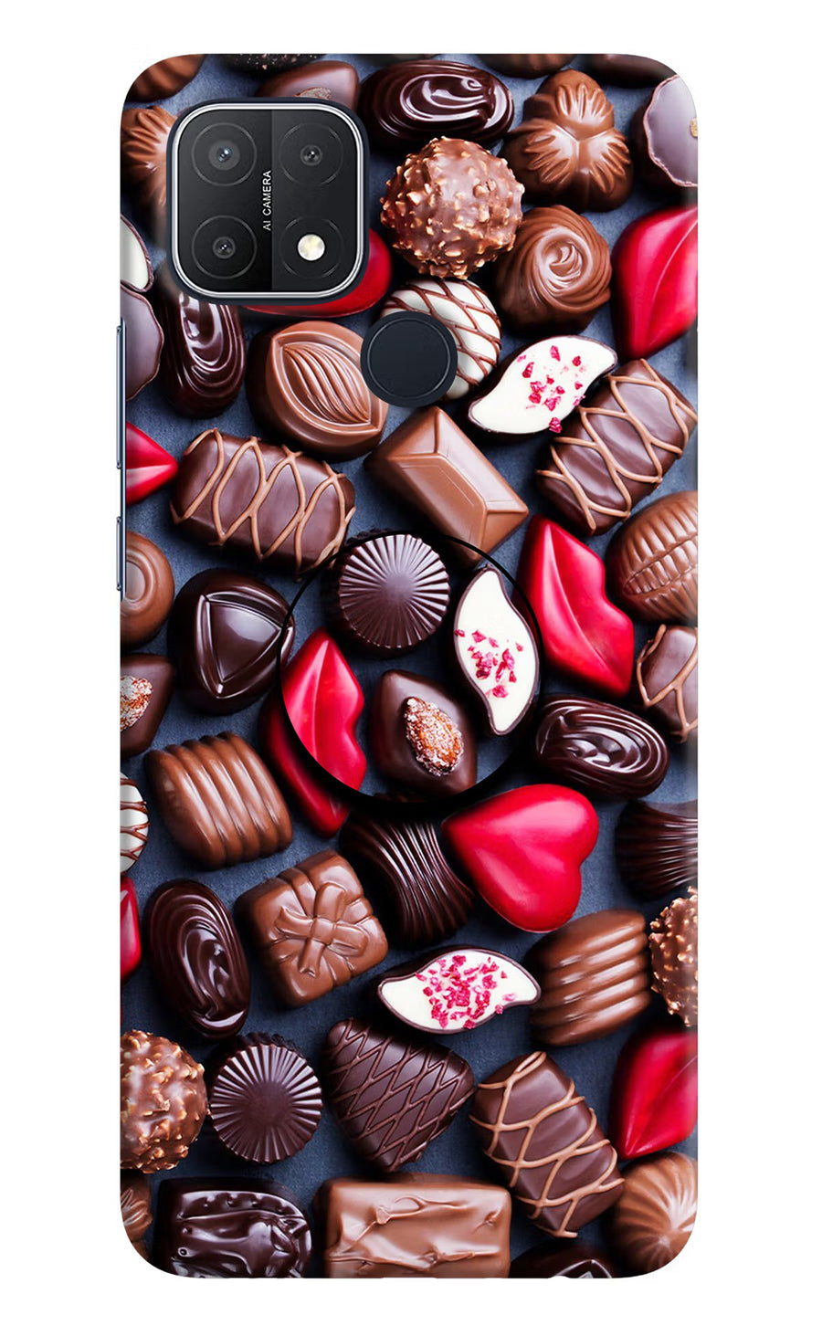 Chocolates Oppo A15/A15s Pop Case, Hard case