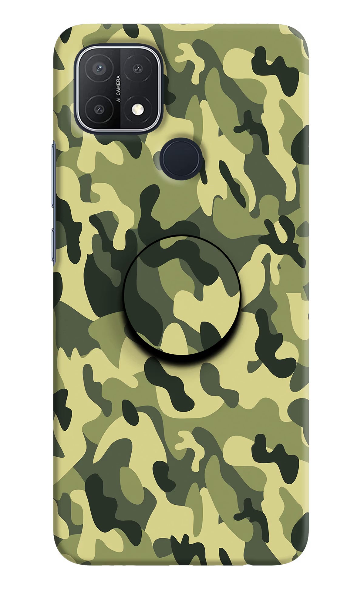 Camouflage Oppo A15/A15s Pop Case by Casekaro
