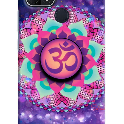 Om Purple Oppo A15/A15s Pop Case by Casekaro