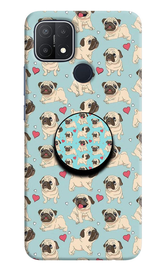 Pug Dog Oppo A15/A15s Pop Case by Casekaro