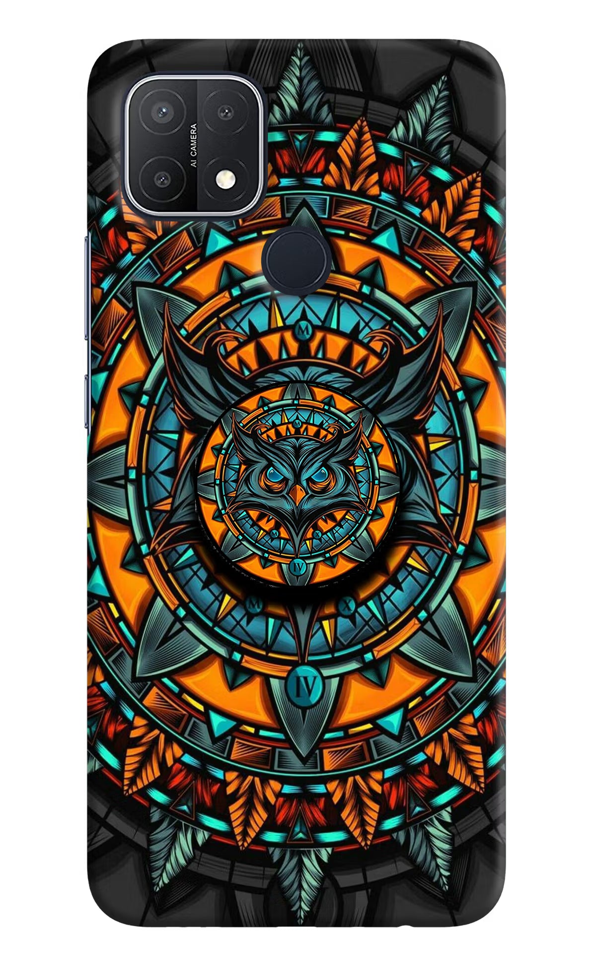 Angry Owl Oppo A15/A15s Pop Case by Casekaro