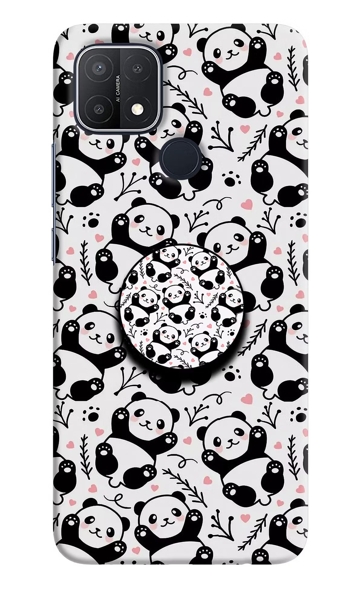 Cute Panda Oppo A15/A15s Pop Case by Casekaro
