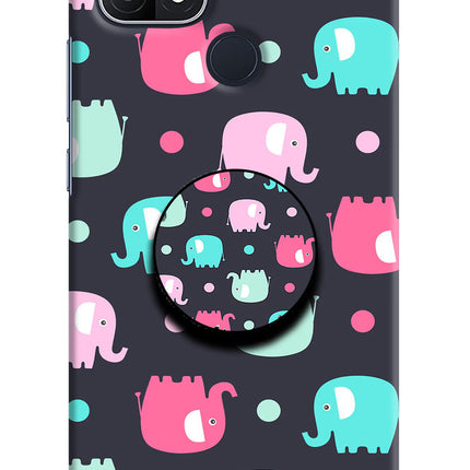 Baby Elephants Oppo A15/A15s Pop Case by Casekaro
