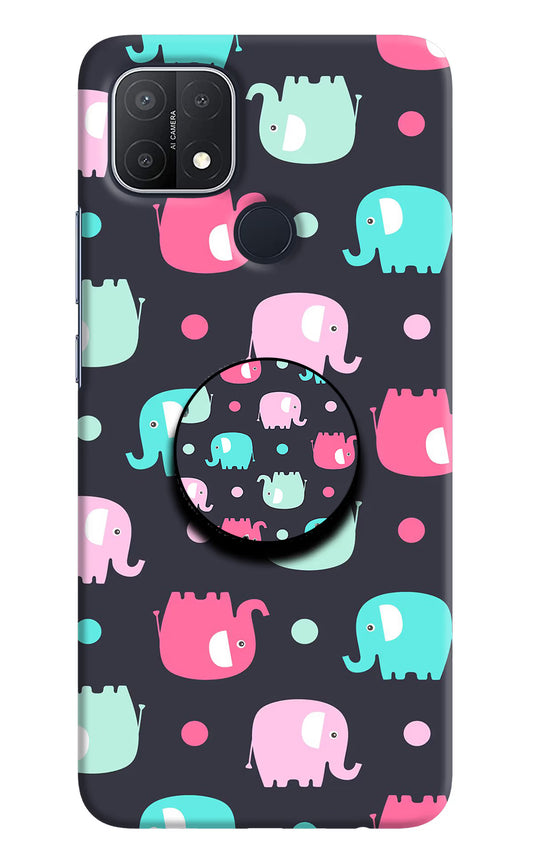 Baby Elephants Oppo A15/A15s Pop Case by Casekaro
