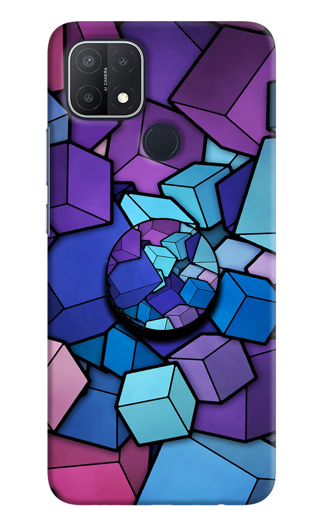 Cubic Abstract Oppo A15/A15s Pop Case by Casekaro