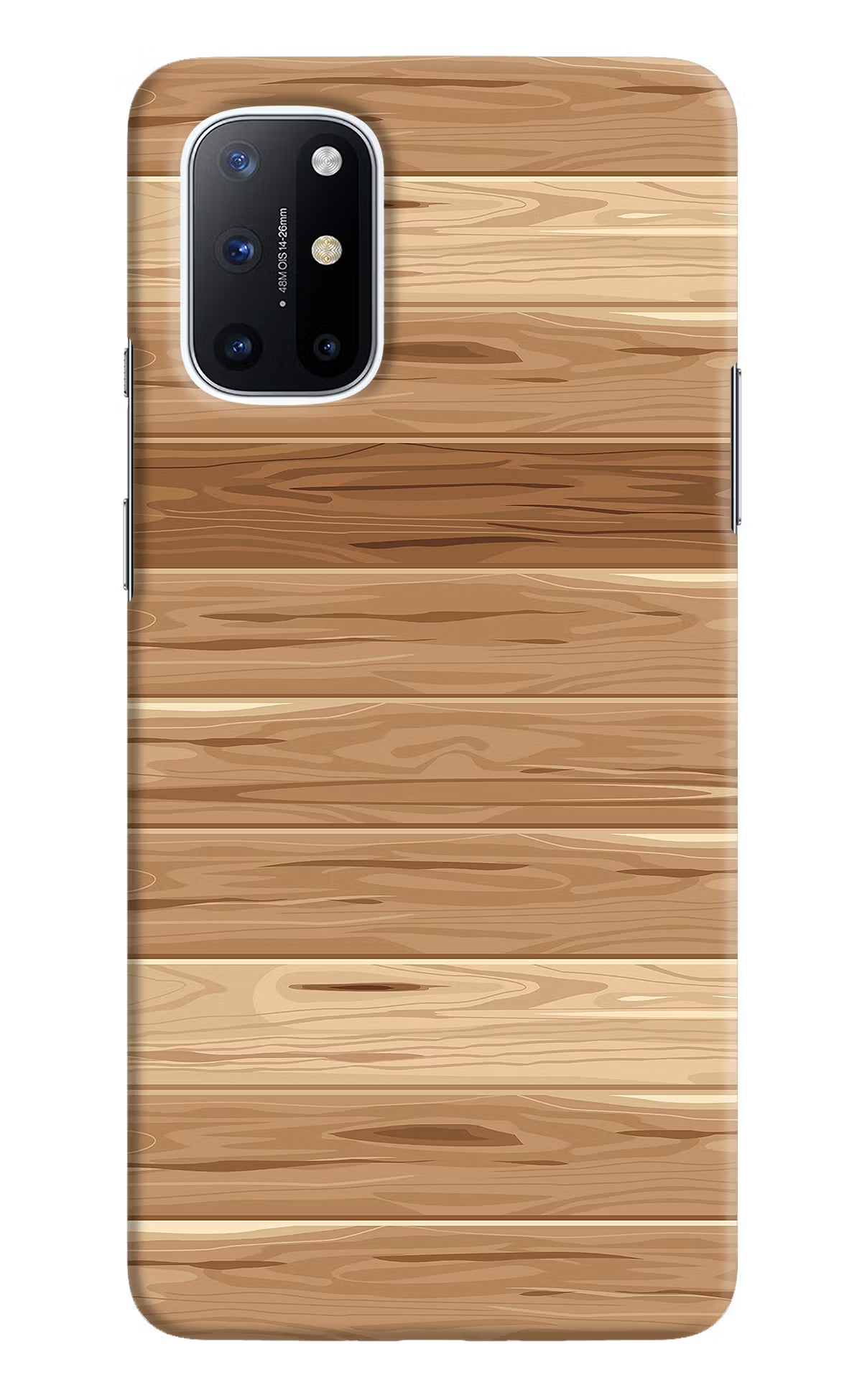 Wooden Vector Oneplus 8T Hard Case Back Cover by Casekaro