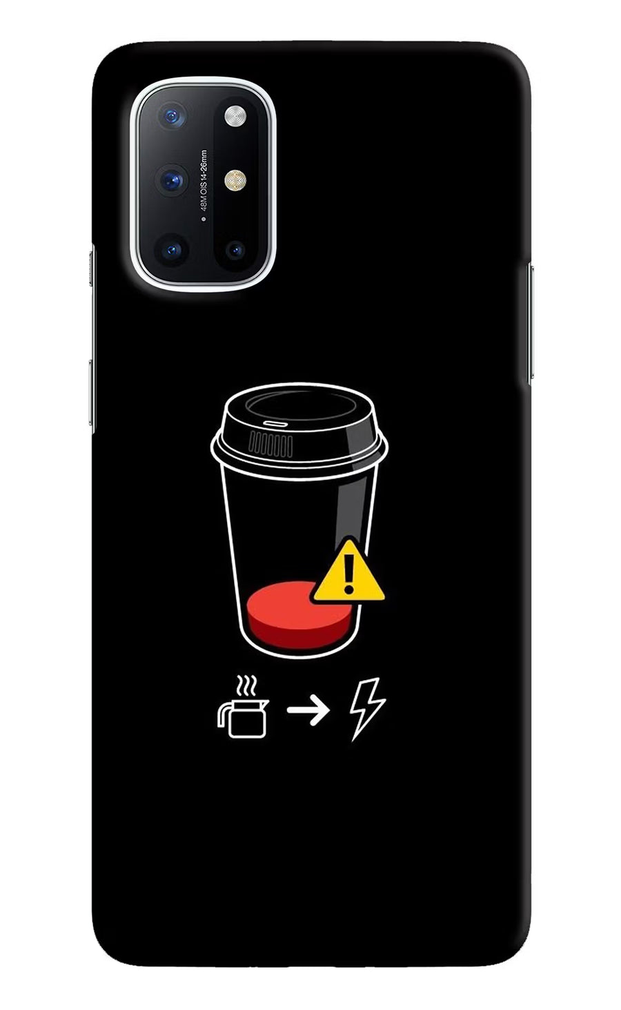 Coffee Oneplus 8T Back Cover, Hard case