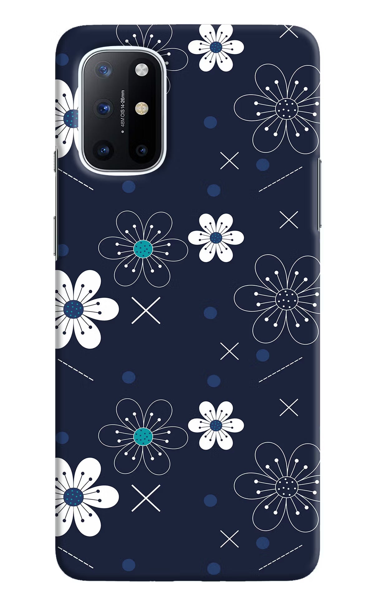 Flowers Oneplus 8T Hard Case Back Cover by Casekaro