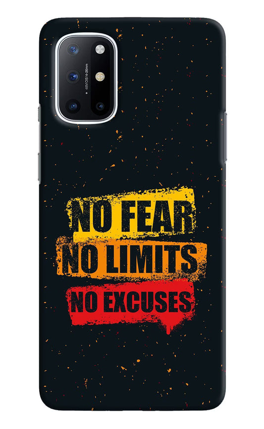 No Fear No Limits No Excuse Oneplus 8T Hard Case Back Cover by Casekaro