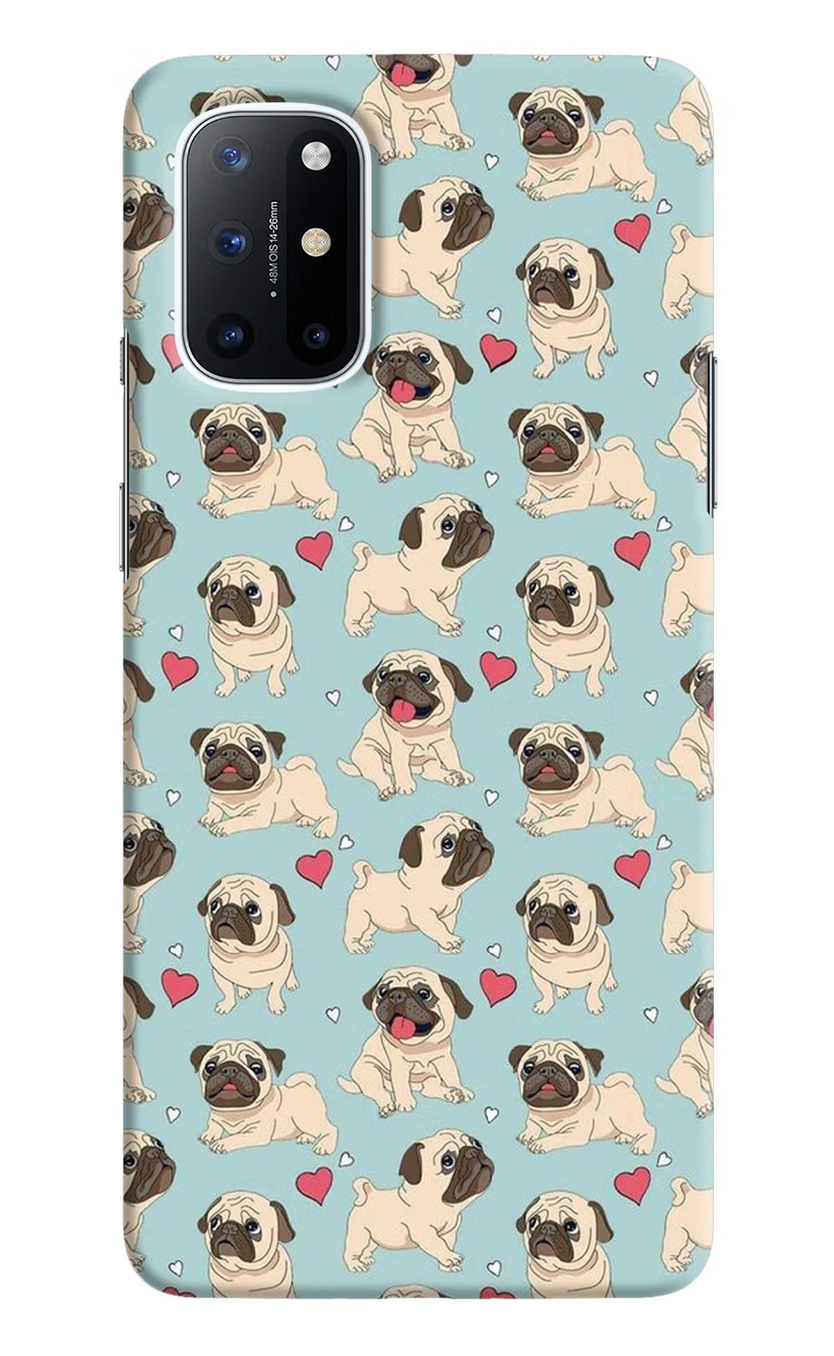 Pug Dog Oneplus 8T Hard Case Back Cover by Casekaro