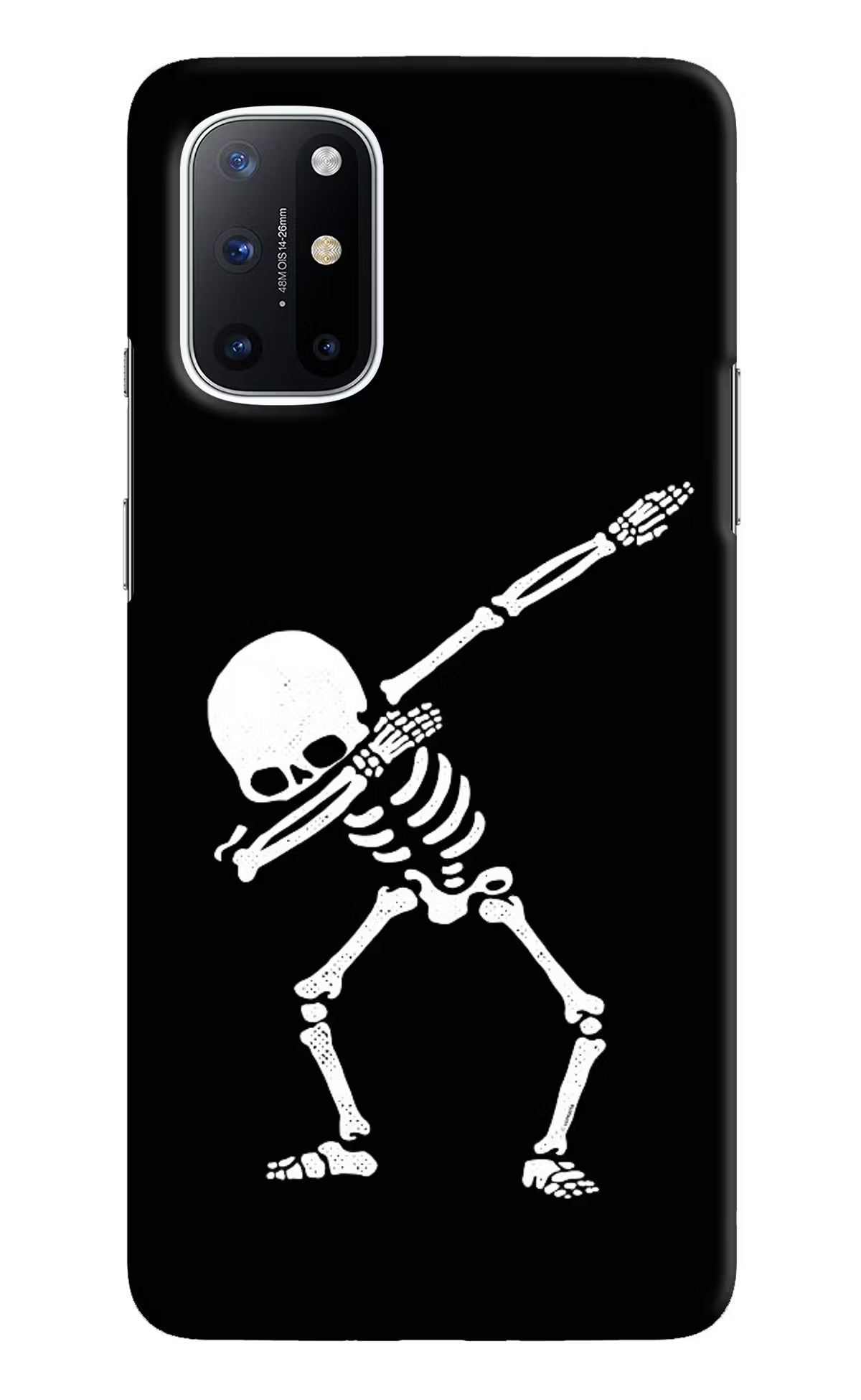 Dabbing Skeleton Art Oneplus 8T Hard Case Back Cover by Casekaro