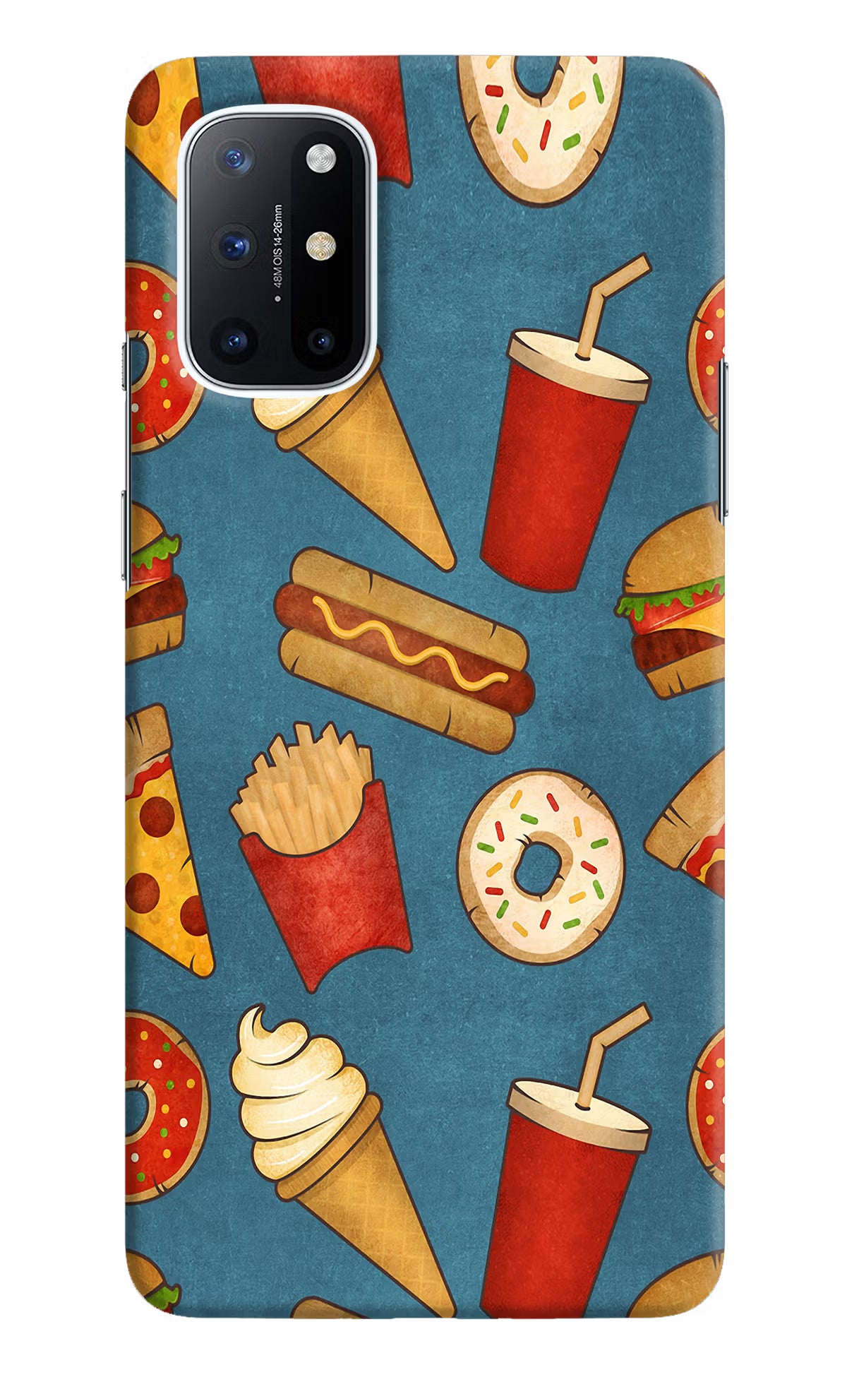 Foodie Oneplus 8T Hard Case Back Cover by Casekaro