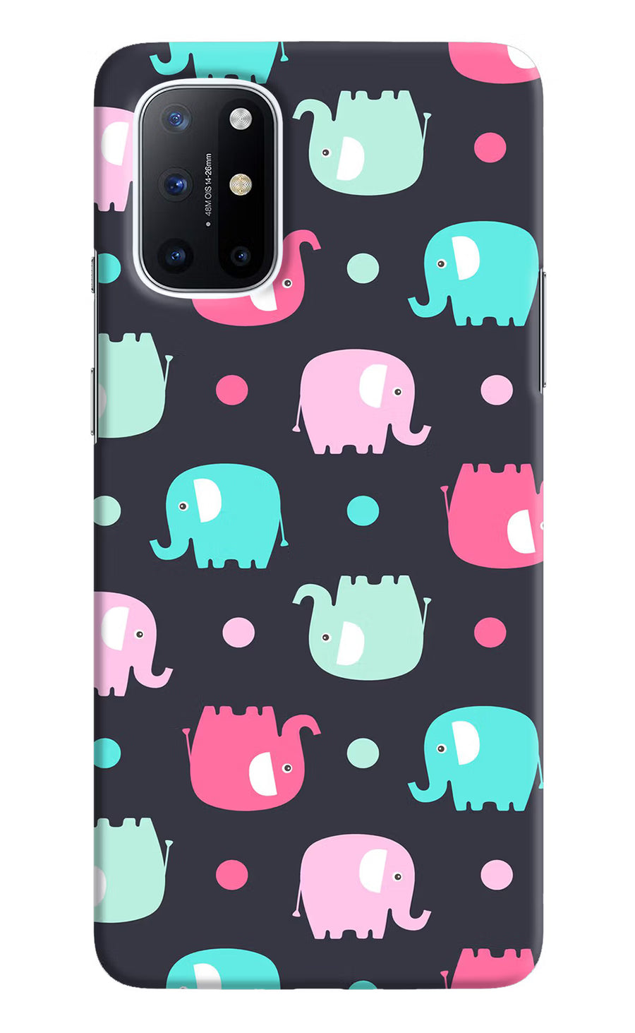 Elephants Oneplus 8T Back Cover, Hard case