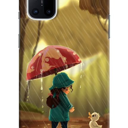 Rainy Day Oneplus 8T Hard Case Back Cover by Casekaro