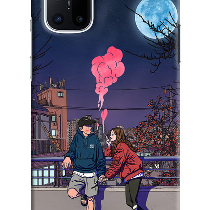 Chilling Couple Oneplus 8T Hard Case Back Cover by Casekaro