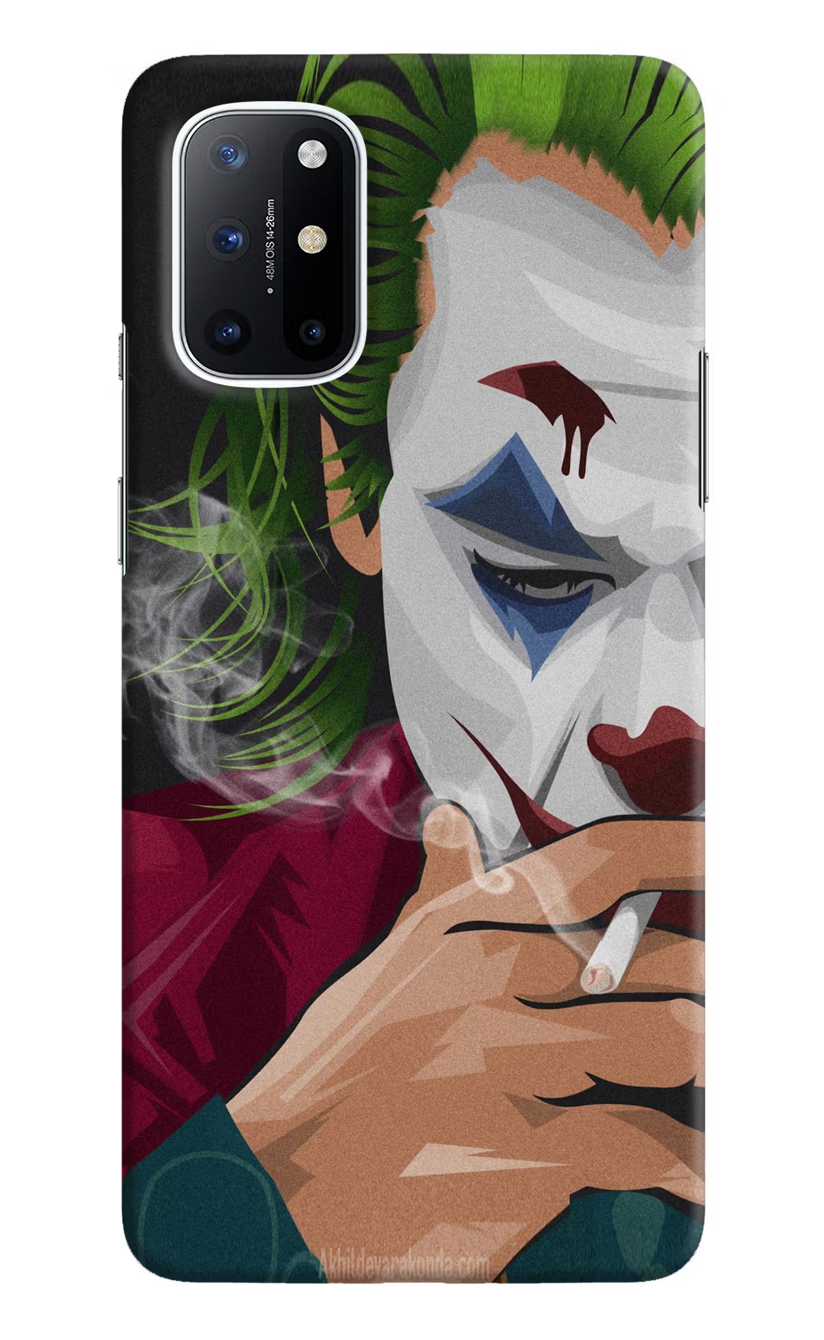Joker Smoking Oneplus 8T Hard Case Back Cover by Casekaro