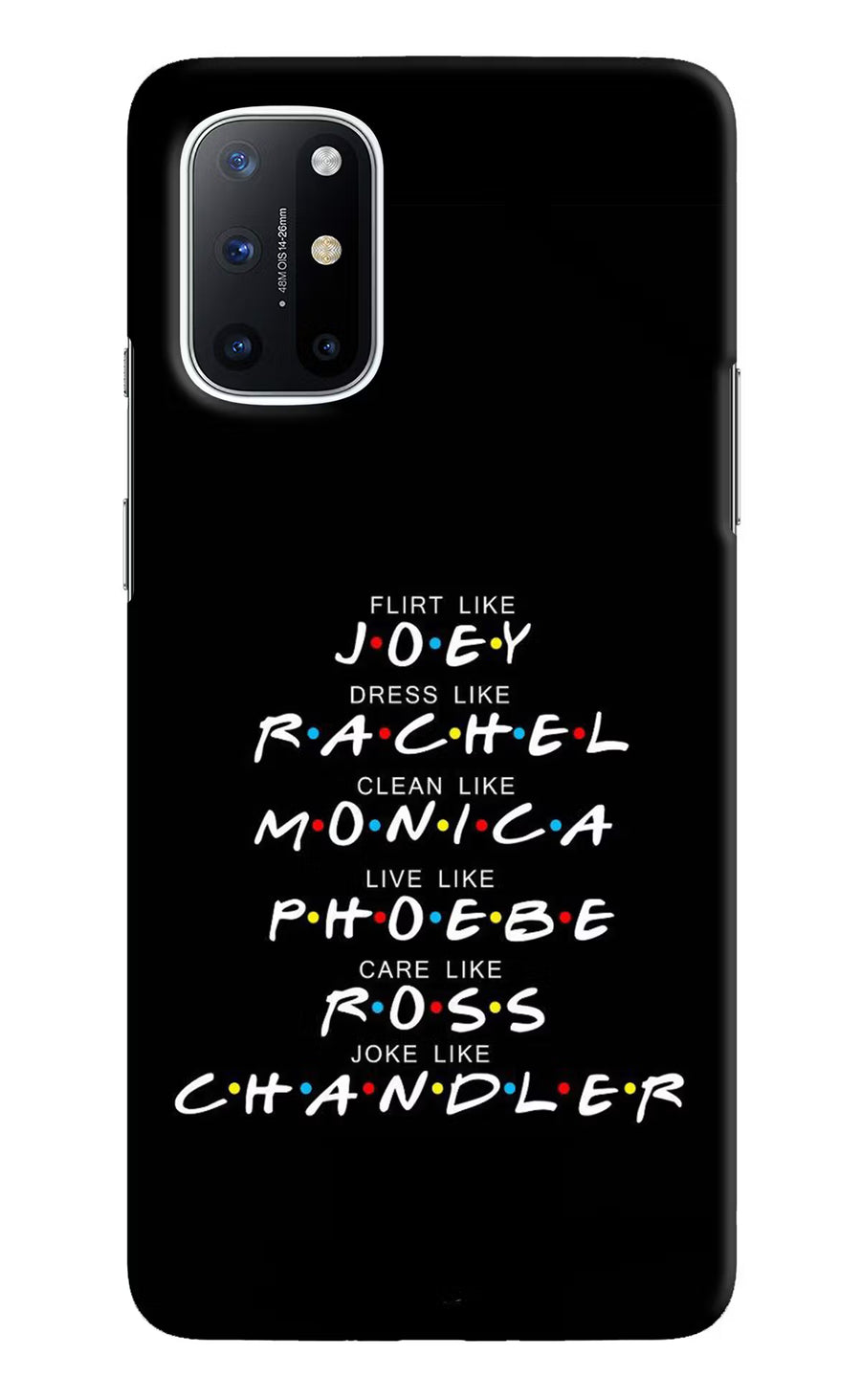 FRIENDS Character Oneplus 8T Back Cover, Hard case