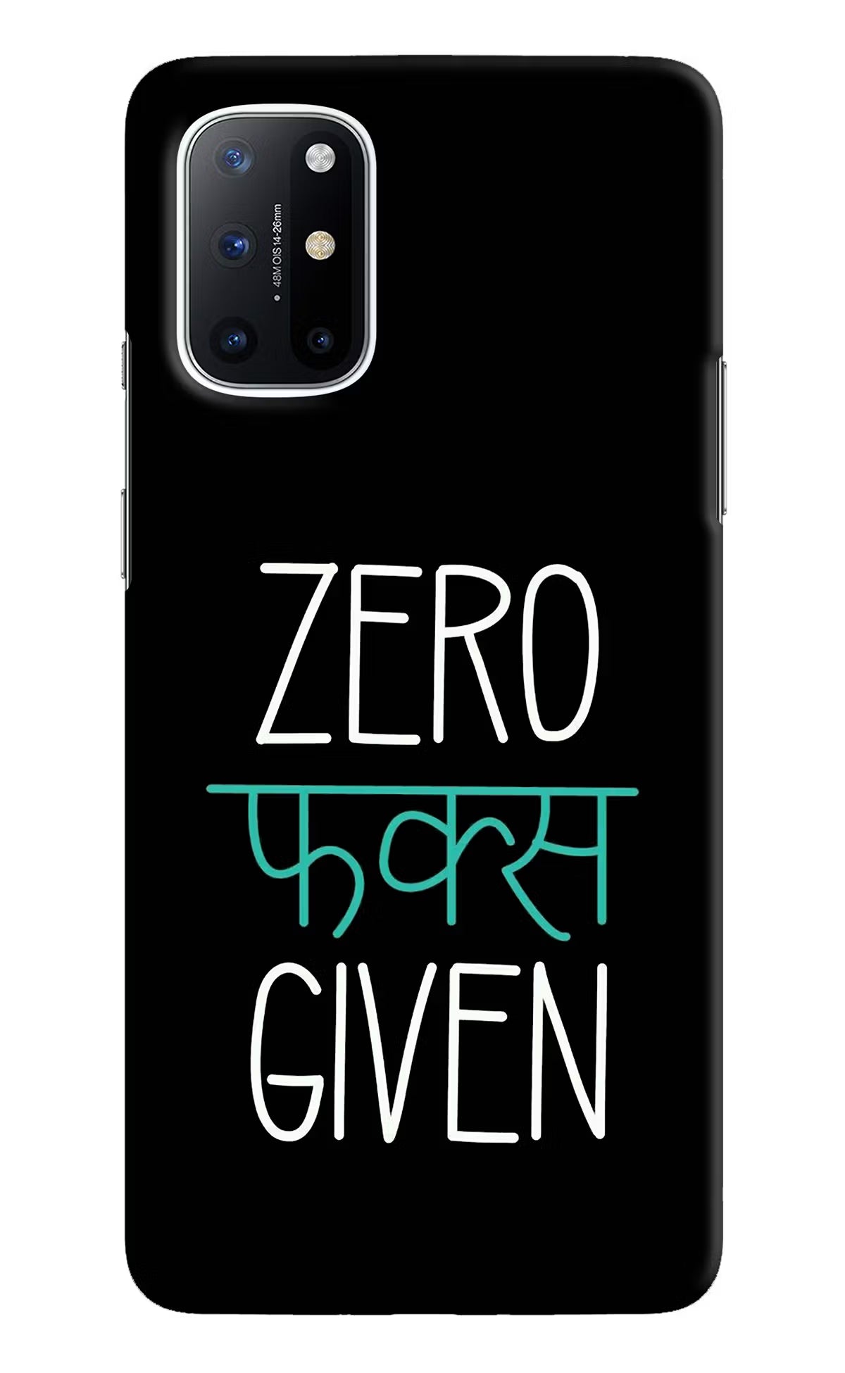 Zero Fucks Given Oneplus 8T Hard Case Back Cover by Casekaro