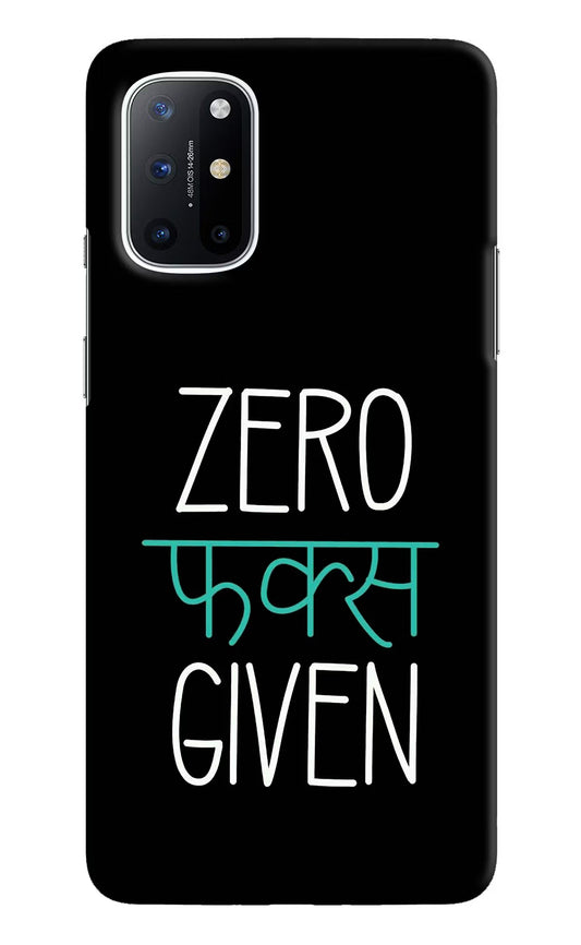 Zero Fucks Given Oneplus 8T Hard Case Back Cover by Casekaro