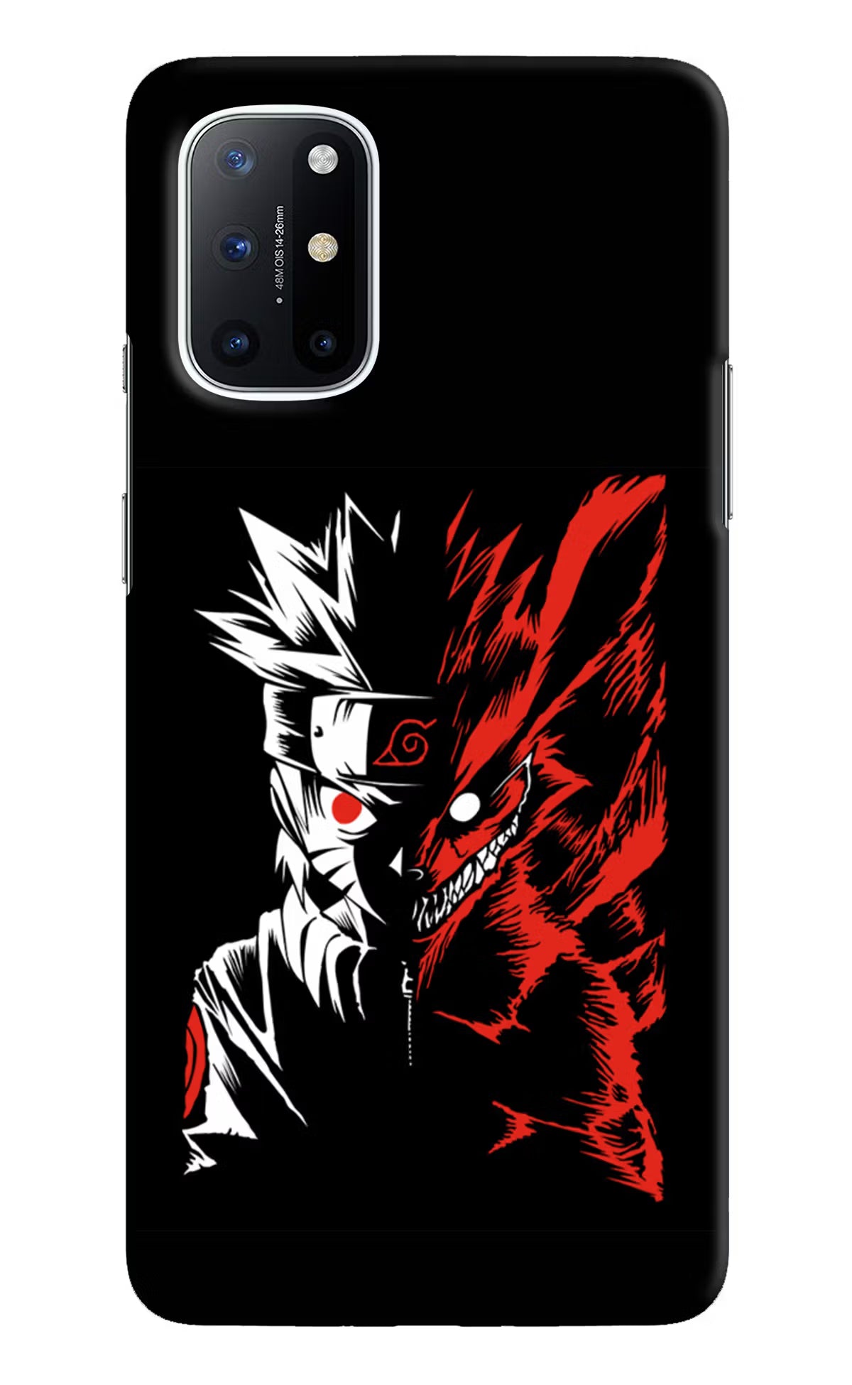 Naruto Two Face Oneplus 8T Hard Case Back Cover by Casekaro