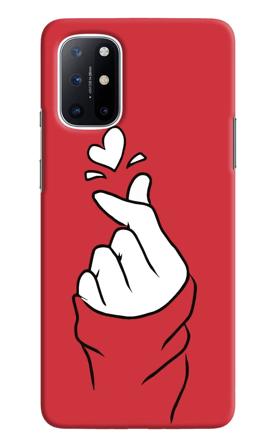 Korean Love Sign Oneplus 8T Back Cover, Hard case