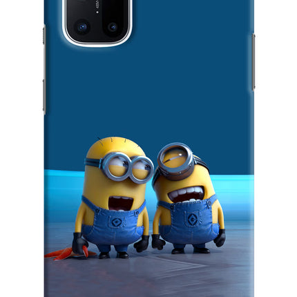 Minion Laughing Oneplus 8T Hard Case Back Cover by Casekaro