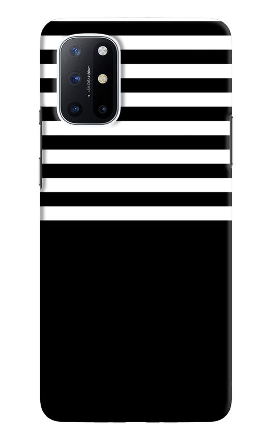 Black and White Print Oneplus 8T Hard Case Back Cover by Casekaro