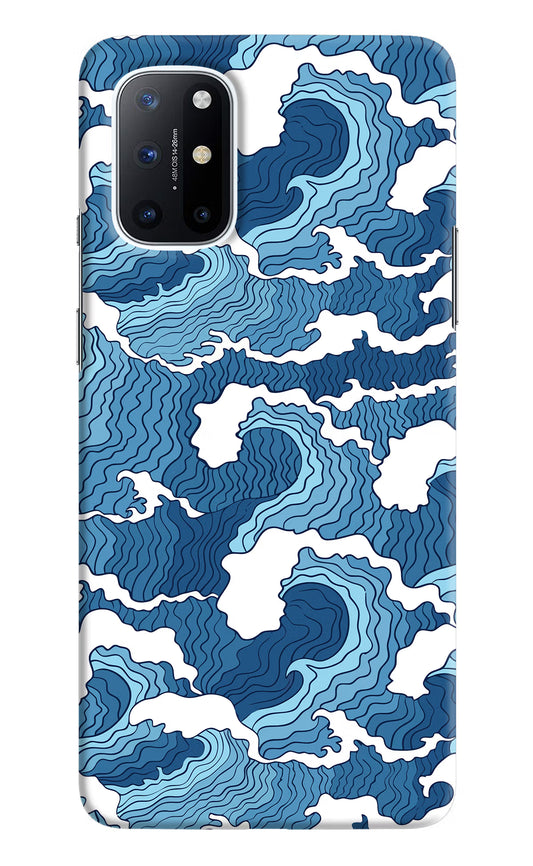 Blue Waves Oneplus 8T Hard Case Back Cover by Casekaro