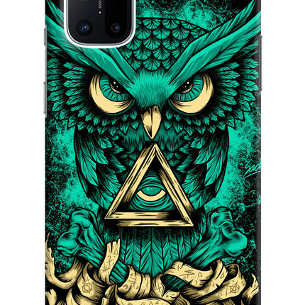 Green Owl Oneplus 8T Hard Case Back Cover by Casekaro