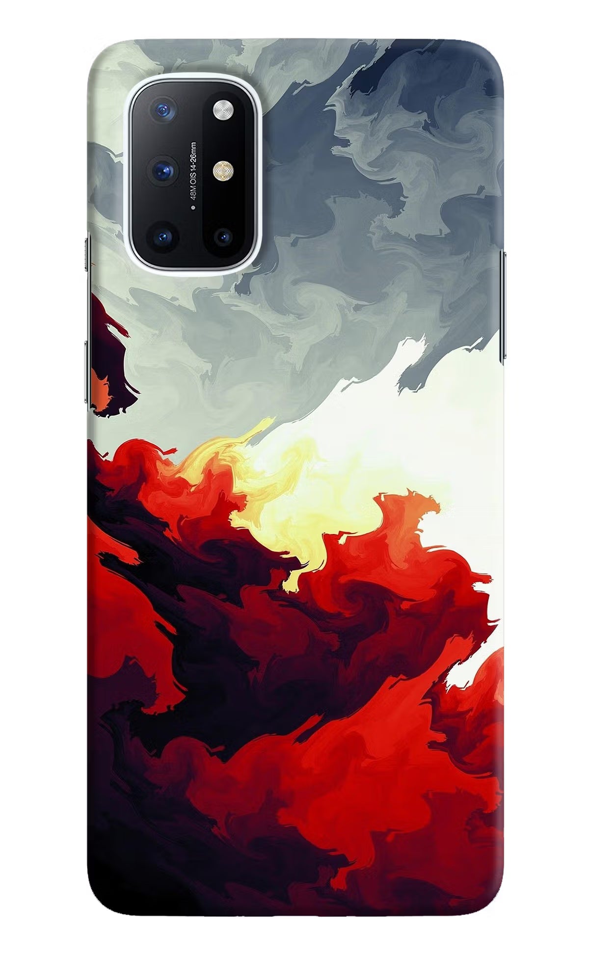 Fire Cloud Oneplus 8T Hard Case Back Cover by Casekaro